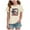 Beige, variant on TOWED22 Girls 4th of July Shirt America Letter Print T-Shirt Little Kids Patriotic Tee USA Flag Summer Tops(Beige,5-6 Y)