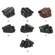 thumbnail image 5 of Yuarrent Carteras universales para motocicleta, tarjetas, dinero, gran capacidad, bolsa de almacenamiento para sillín, portátil, ajustable, Mochilas de mochilero Set 2 Marrón 1 Par, 5 of 6