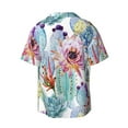 thumbnail image 2 of KLL Cactus Print Men's Shirt Short Sleeve Button Down Summer Cuba Beach Shirts- 4X-Large, 2 of 7