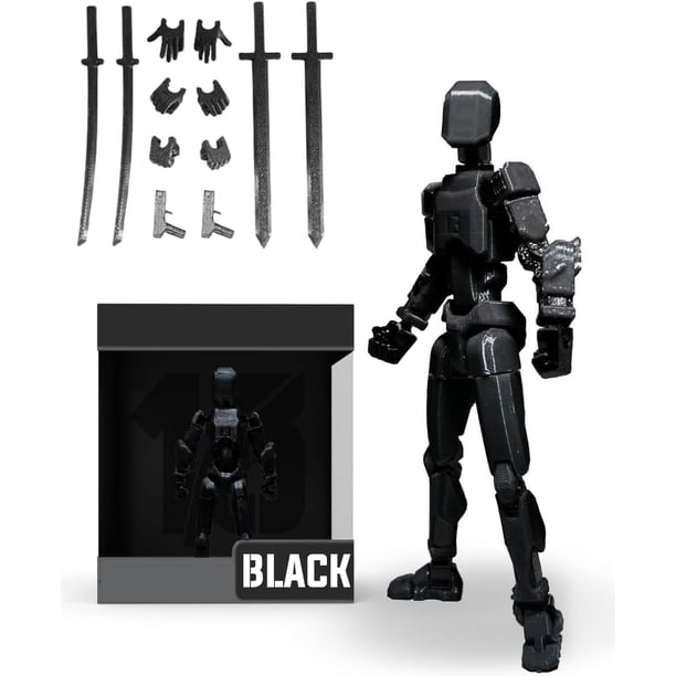 Lucky Dummy T13 Figure, Robot Multiarticul Impreso 3D, Titan 13 Action Figure, Maniquí Modelo de Actividad Cuerpo Completo