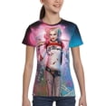 thumbnail image 4 of Suicide Squad Harley Quinn Youth Unisex T-Shirt Crewneck Short Sleeve Double-Sided Print Tee Shirts Top For Boys Girls Kid Teen Large, 4 of 6