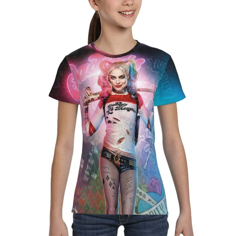 Suicide Squad Harley Quinn Youth Unisex T-Shirt Crewneck