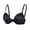 Black, variant on FANZE Women's Push Up Plunge Deep V Bra Thick Padded Underwire Seamless Multiway Adds 2 Cups,32B