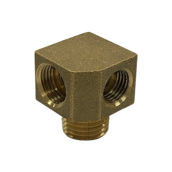 Oil Gauge Line to Block Elbow (Oil Terminal Block) Fits Ford Tractor 9N6722