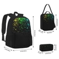 thumbnail image 2 of Easygdp Night Rainbow Sparkles Mochila para Niños y Niñas con Set de Caja de Almuerzo y Estuche para Lápices 3 en 1, Mochila Escolar Estampada para Adolescentes, 2 of 7