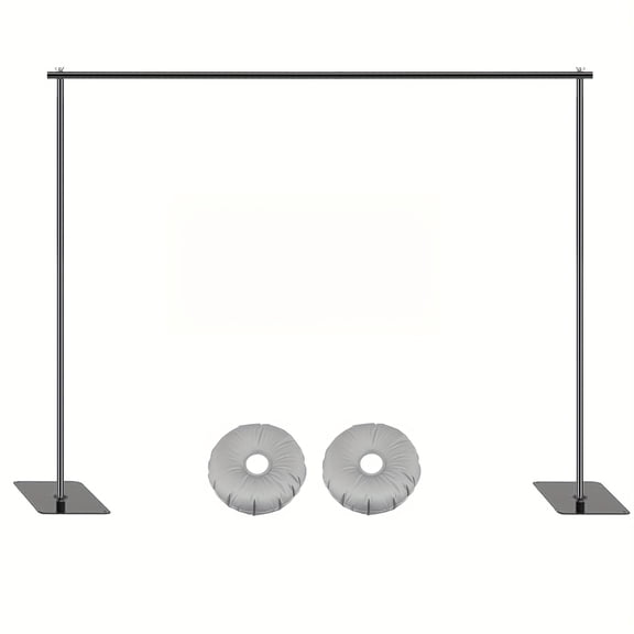 10x6.5ft Adjustable Backdrop Stand - Heavy Duty Metal Background Support System for Photo Studio, Events, Wedding, Birthday Parties