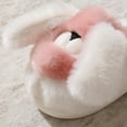 thumbnail image 4 of Puppy Plush Slippers Fuzzy Slippers for Apartment Living Room Birthday Gift Pink 36 To 37, 4 of 8