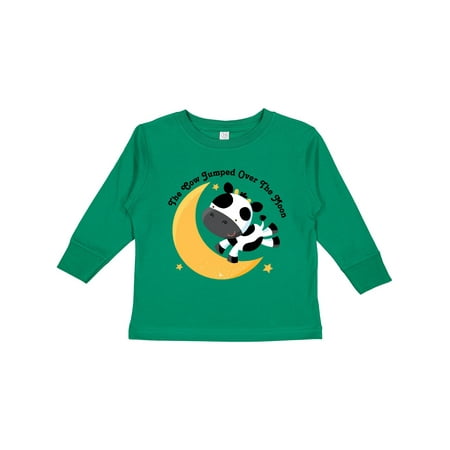 

Inktastic Cow Jumped over the Moon Gift Toddler Boy or Toddler Girl Long Sleeve T-Shirt