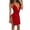 Red, variant on Women V Neck Slim Dress Backless Sleeveless Solid Color Evening Party Club Elegant Short Casual Dress for Women, Red, XL