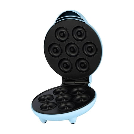 

Maker Machine Doughnut Machine Waffle Maker 1000W Easy to Clean Nonstick Surface Makes 7 Doughnuts Pan for Household