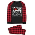 thumbnail image 2 of Blusa y pantalones con estampado a cuadros para hombre y papá, ropa familiar, pijamas, blusa y pantalones de poliéster, 2 of 3