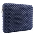 thumbnail image 2 of Mosiso Diamond Foam Water Repellent Lycra Laptop Sleeve Bag for 13-13.3 Inch MacBook Pro/Air,Notebook with Small Case, Navy Blue, 2 of 5