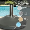thumbnail image 6 of US Weight Premium Fillable Umbrella Base for Patio Table - Grey, 6 of 6