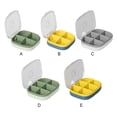 thumbnail image 3 of Transemion Impact-Resistant Pill Case Lightweight And Anti-Corrosion For Travel Sealing Yellow-6 Slots 1Set, 3 of 6