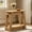 Light Brown, variant on Fnova 2-Tier Narrow End Table, Wood Side Table with Open Storage Shelf, Accent Table Nightstand, Easy Assembly, for Living Room, Bedroom, Entryway, Small Space