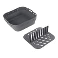 thumbnail image 2 of Square Silicone Baking Pan with Silicone Mat Pan Multipurpose Tray for Kitchen Cooking, 2 of 8