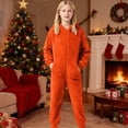 thumbnail image 5 of Peichun Boys Girls Warm Flannel Hooded Rompers Kids Solid Color Long Sleeve Full Zipper Onesie Jumpsuits Autumn Winter Loose Casual Warm Cozy One-Piece Loungewear with Pockets 1-12 Years, 5 of 8