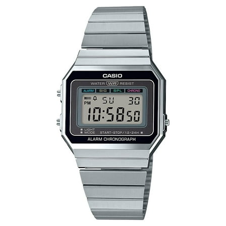 Casio Men's Slim-Digital Stainless Steel Watch
