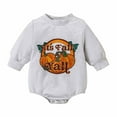 thumbnail image 1 of Body De Bebé Canastilla Onesies Para Niños Pequeños, Niñas Y Niños, Mono De Manga Larga Con Estampado De Festival, Mono Gris Odeerbi LM103-6221, 1 of 9