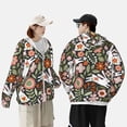 thumbnail image 4 of Kdxio Rabbits on Floral Print Women Men Sun Protection UPF 50+ Jackets Zip Up Long Sleeve Hoodie Hiking Lightweight with Pockets, 4 of 7