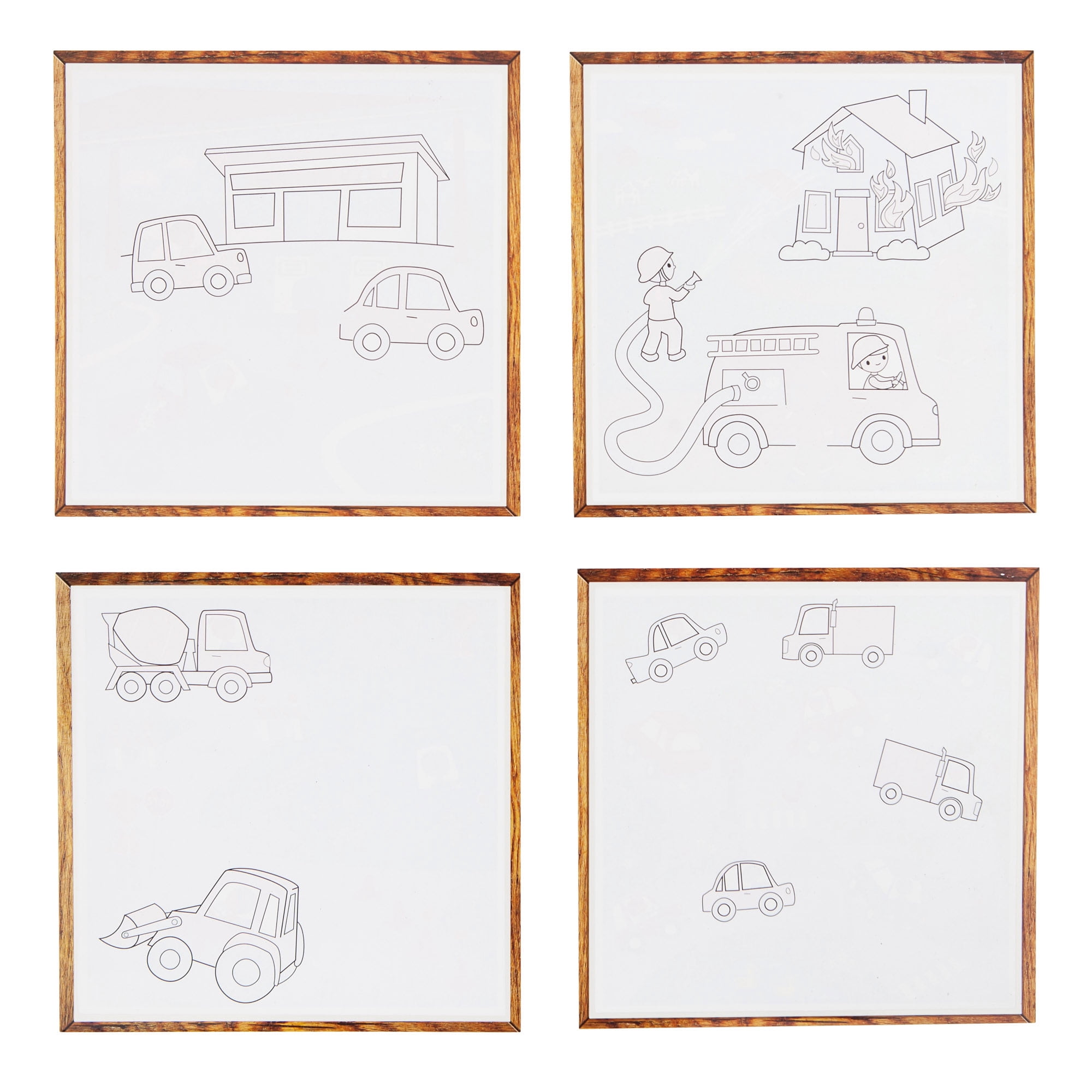 Tiger Tribe: Magic Water Painting World - Things That Go - 4 Reusable Cards, Scene Reveal, Mess-Free Coloring, Seek & Find Activities, Kids Ages 1+