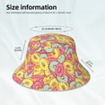 thumbnail image 3 of Cauagu Pink Donut and Blue for Unisex Bucket Hat,Outdoor Summer Beach Fishing Sun Hat Hot Summer Reflective Bucket Hat Fun Outdoor Vacation Hat for Men and Women, 3 of 6