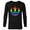 Black, variant on Star Wars Rebel Alliance Rainbow - Long Sleeve T-Shirt for Men - Customized-White