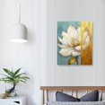 thumbnail image 3 of JRXY  Large Lotus Flower Blooming Wall Art Canvas Print Painting Modern Peaceful Still Life Artwork Zen Golden Floral Artwork for Meditation Room Decoration  pattern3, 3 of 4