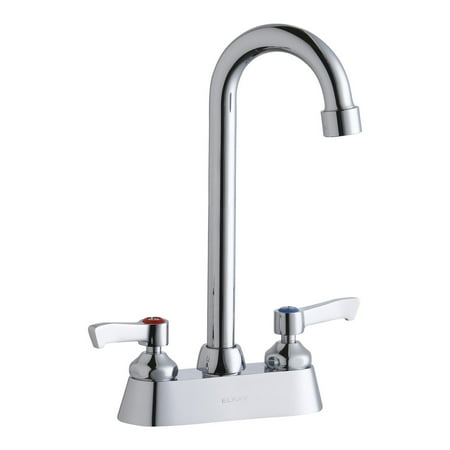 Elkay Lk406gn05l2 1.5 GPM Deck Mounted Double Handle Utility Faucet - Chrome