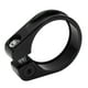 thumbnail image 1 of Abrazadera para tija de sillín de bicicleta, aleación de aluminio de 31,8 mm, corte CNC, diseño hueco ergonómico, abrazadera para tija de sillín de bicicleta, color negro, 1 of 8