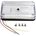 thumbnail image 1 of Luces interiores de techo de coche de 12V, lámpara de iluminación de RV de 36 LED con botón, luz de techo Rectangular para coche, caravana, barco, cúpula, autocaravana JFHHH pequeña, 1 of 4