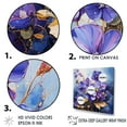 thumbnail image 3 of Designart "Expressing Wildly" Violets Floater Framed Canvas Wall Art, 3 of 5