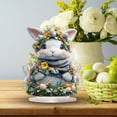 thumbnail image 2 of ddioayh Acrylic Tabletop Display Easter Bunny Flat Decor for Office Bedroom Cafe Holiday Decoration Durable Lightweight Gift Idea, 2 of 6