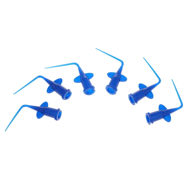 Juego de jeringas dentales con 10 puntas de irrigación desechables para limpieza profunda y blanqueamiento dental, material plástico de alta calidad, capacidad de 1ML, fácil de esterilizar y