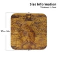 thumbnail image 2 of Leather Coasters with Heat-resistant for Drinks, Vintage Map Cup Coasters Cup Pad Mat for Tabletop Protection, Coffee Table, Office Desk and Housewarming Gift, 2 of 5