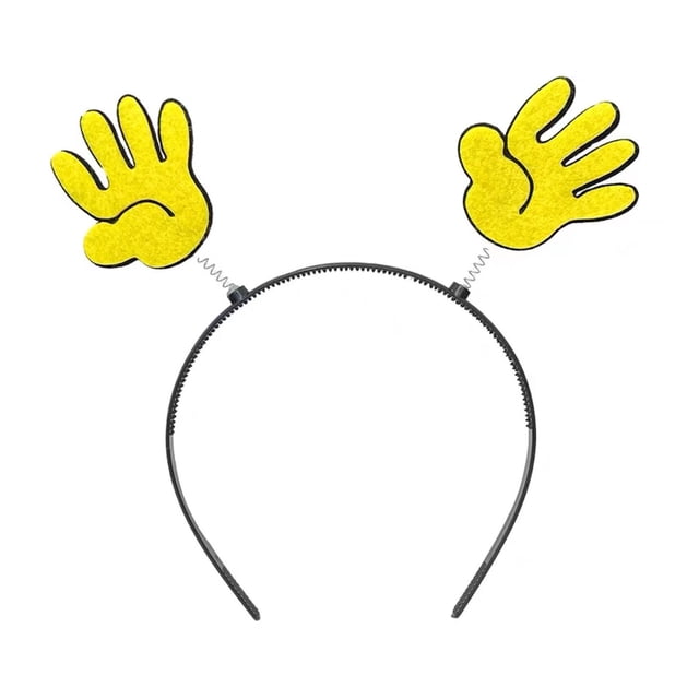 Cartoon Headband Spring Design Smile Pattern Rock Paper Scissors Decor Hair Hoop Stable to Wear Hair Accessory
