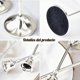 thumbnail image 3 of Juego de Candelabros de Metal, Porta Velas Decoración de Mesa Moderno y Simple, Adornos de Decoración de Ambiente para Fiestas de Bodas, Halloween, Navidad y San Valentín. (6, Plata), 3 of 15