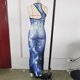 thumbnail image 5 of Vestido Vestido largo sexy con estampado de llama azul, estilo Y2K, ropa de fiesta ajustada para mujer Ygjytge Azul T M para Mujer, 5 of 8