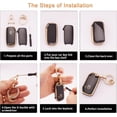thumbnail image 3 of HAHDAXIA for Kia Key Fob Cover Soft TPU Full Protection Smart Key Case Shell with Bling Keychain Fit for Kia Cerato Ceed Forte NIRO Seltos Sorento Sportage Soul 5 Buttons Smart Key Case Holde, 3 of 6
