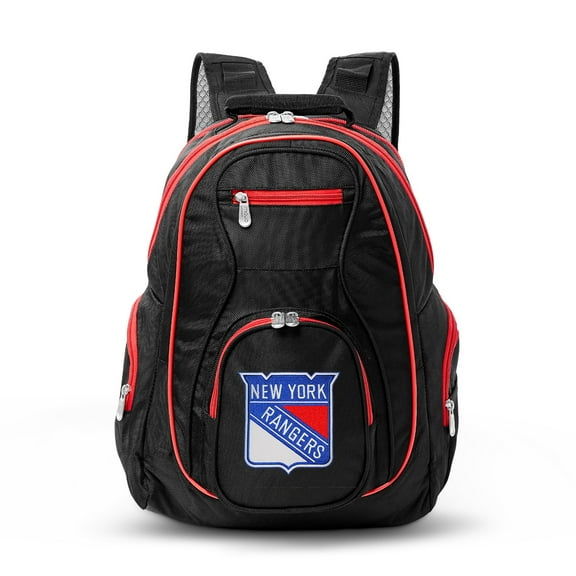 MOJO Black New York Rangers Trim Color Laptop Backpack