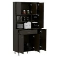 thumbnail image 4 of TUHOME Della 90 Kitchen Pantry  Engineered Wood Pantries in  Black, 4 of 11