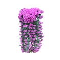 GuLuBin Artificial Fall Flowers Basket Violet Orchid Flowers Silk