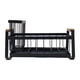 thumbnail image 1 of Soporte para esponja para fregadero de cocina, escurridor de platos, autodrenante, resistente al óxido Negro, 1 of 9
