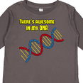 thumbnail image 4 of Inktastic Awesome DNA Boys or Girls Long Sleeve Toddler T-Shirt, 4 of 5