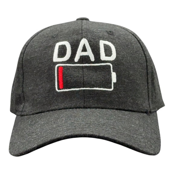 Dad Battery Low Hat Funny Sarcastic Fathers Day Baseball Cap