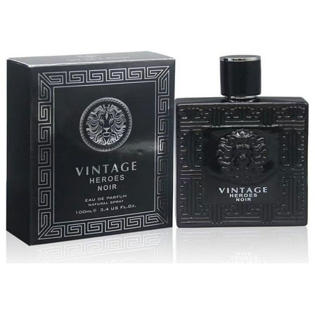 Secret Plus Vintage Heroes Noir Cologne for Men / Eau de Parfum Natural Spray Vaporizateur 3.4 oz 100 ml / FL2397