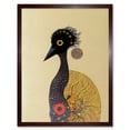 thumbnail image 1 of Surreal Abstract Ostrich Emu Klimt Style Painting Art Print Framed Poster Wall Decor 12x16 inch, 1 of 5