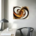 thumbnail image 4 of JEUXUS  - Abstract Orange White Lines Wall Art Painting The Picture Print On Canvas Abstract Pictures for Home Decor Decoration Gift 20x16in, 4 of 6