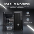 thumbnail image 4 of Dell OptiPlex 3000 Tower Business Desktop, Intel Core i5-12500 Processor, 32GB DDR4 RAM, 1TB PCIe SSD + 1TB HDD, GT 1030, DVD Reder, Ethernet, WiFi Adapter, Keyboard& Mouse, Windows 11 Pro, Black, 4 of 9