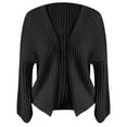 thumbnail image 3 of Thick Thick Needle Sweater Women's Autumn And Winter Coat Women's Balloon Sleeve Knitted Cardigan Solid Color Versatile Lazy Style Stin Sweater Loose Knit Cardigan Evening Cardigans for Women Casual, 3 of 3